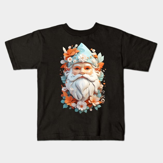 Cute Santa Face - Funny Christmas - Christmas Day - Santa Claus Kids T-Shirt by Stylish Dzign